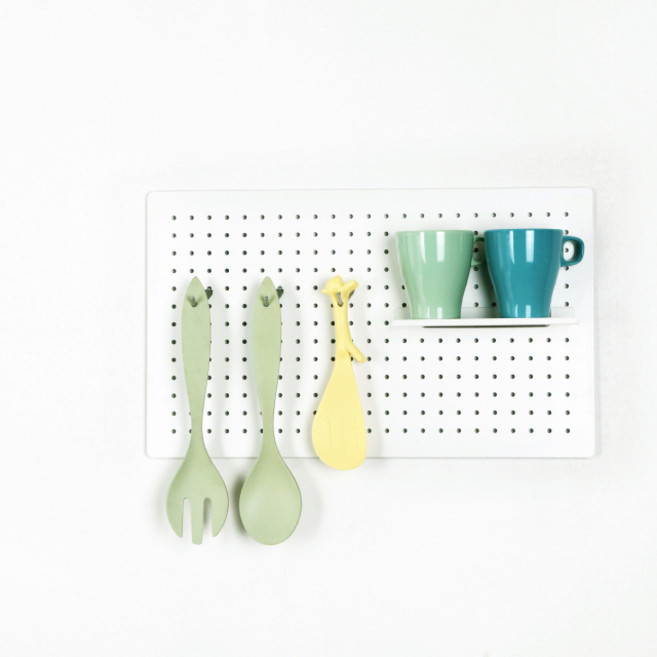 타공판닷컴 인테리어 타공판 모던 500 x 300mm, 화이트, 1단