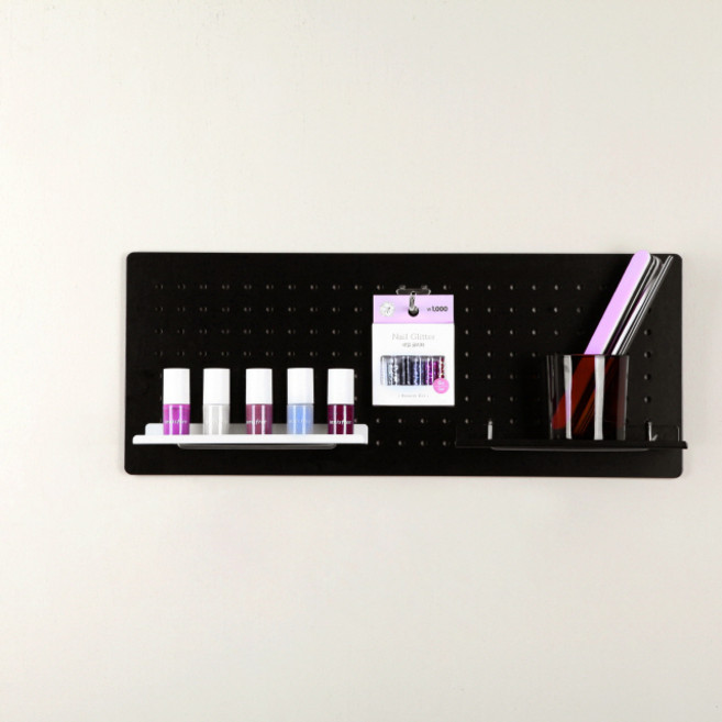 타공판닷컴 인테리어 타공판 모던 대형 500 x 200 mm, 1개, 블랙