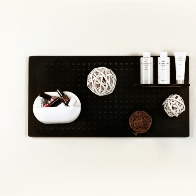 타공판닷컴 모던 타공판 대형 600 x 300 mm, 1개, 블랙