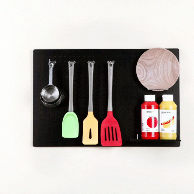 타공판닷컴 인테리어 타공판 모던 600 x 400 mm, 1개, 블랙