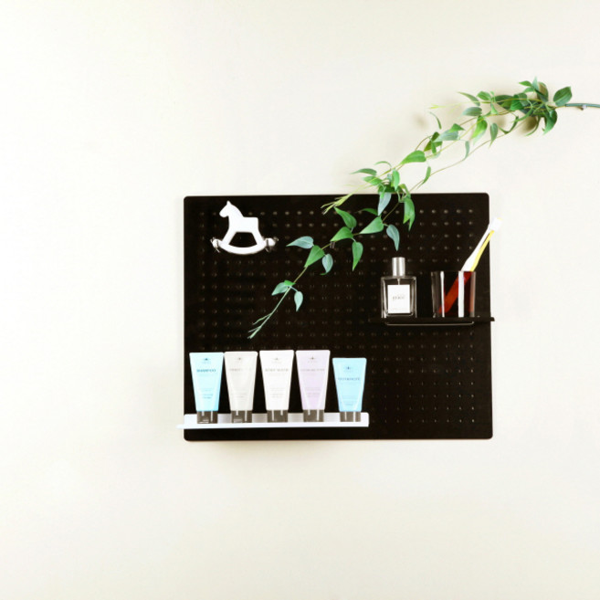 타공판닷컴 인테리어 타공판 모던 대형 500 x 400 mm, 1개, 블랙