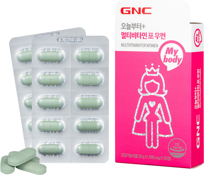 GNC 오늘부터플러스 멀티비타민 포 우먼, 20정, 1개