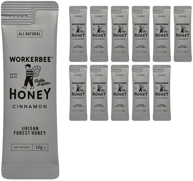 워커비 미니팩 시나몬 시럽, 10g, 12개