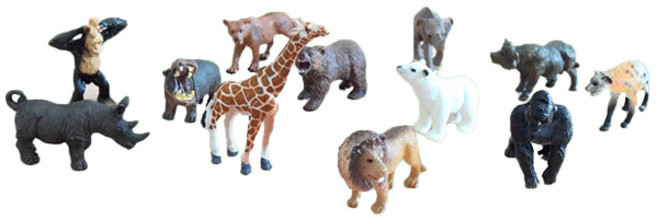 가베가족 야생동물 피규어 12종 KS3626, 1세트