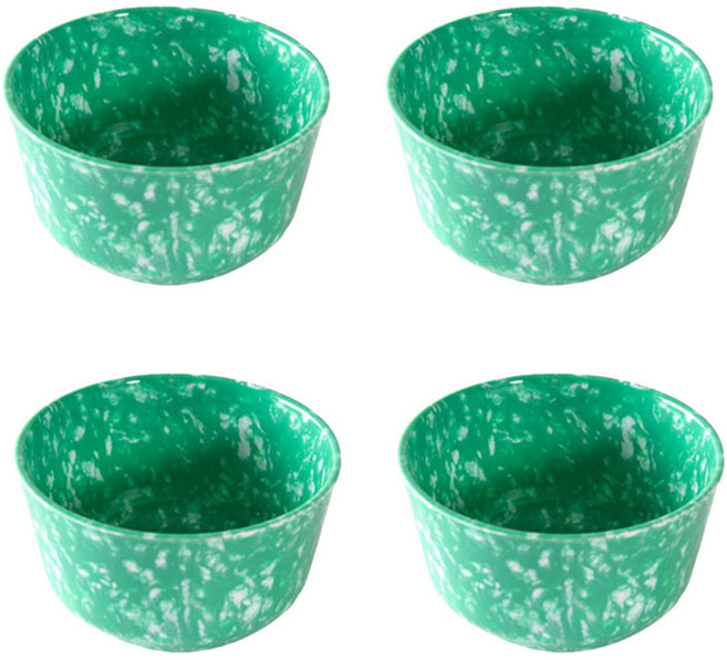 레트로 한식공기, 혼합색상, 4개