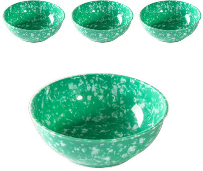 레트로 추억의 그릇 대접, 혼합색상, 4개