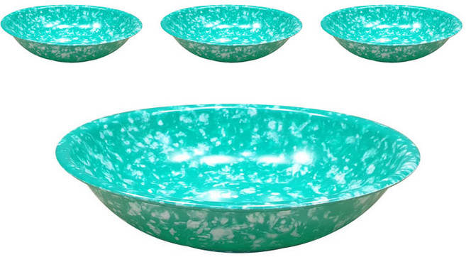 씨엔테크 짜장그릇, 혼합색상, 4개