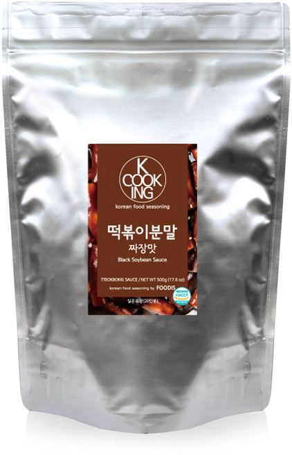 케이쿠킹 떡볶이 분말소스 짜장맛, 500g, 1개