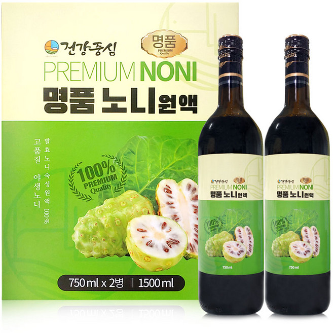 건강중심 명품 노니원액, 750ml, 2개