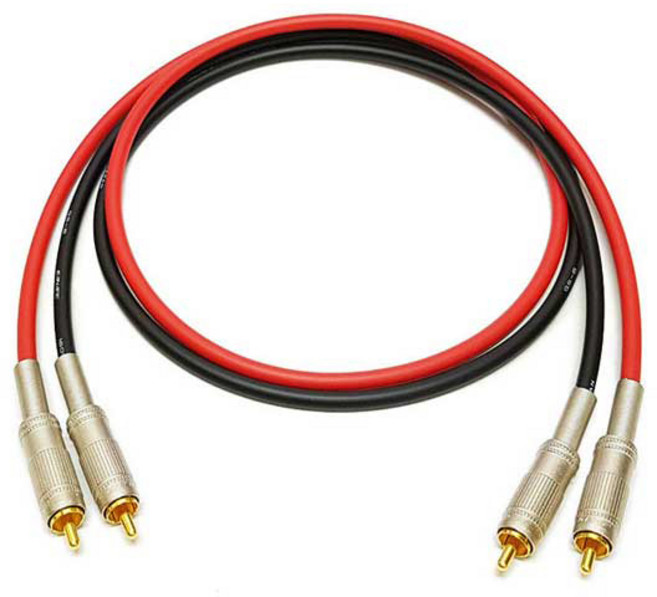 카나레 2RCA 스테레오케이블 2m, GS-6, 1개