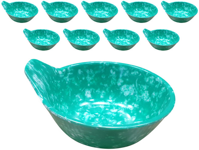 레트로 손잡이공기, 혼합색상, 10개