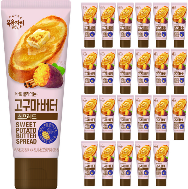 복음자리 바로 발라먹는고구마 버터 스프레드, 100g, 24개
