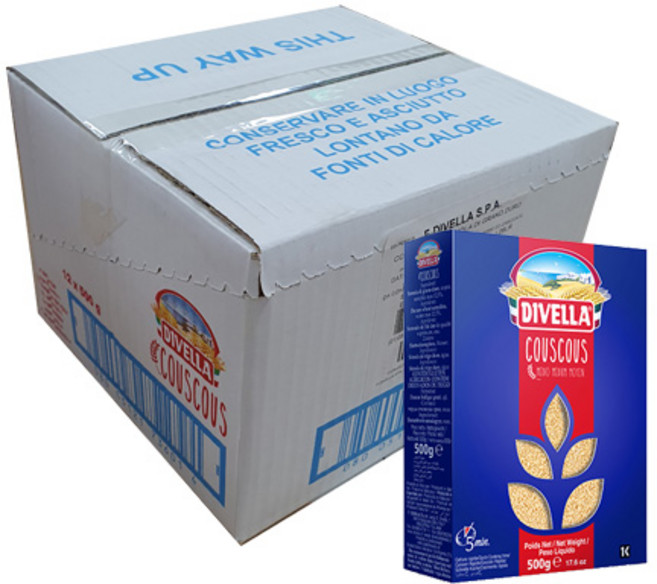 디벨라 쿠스쿠스 파스타, 500g, 12개