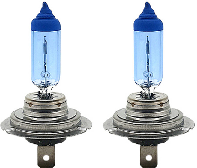 블루션 화이트 제논 차량용 할로겐 램프 3700K, 1개, 혼합색상