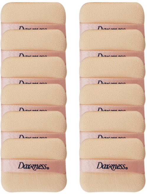 다크니스 컴팩트 사각 캐론 퍼프, 혼합색상, 12개