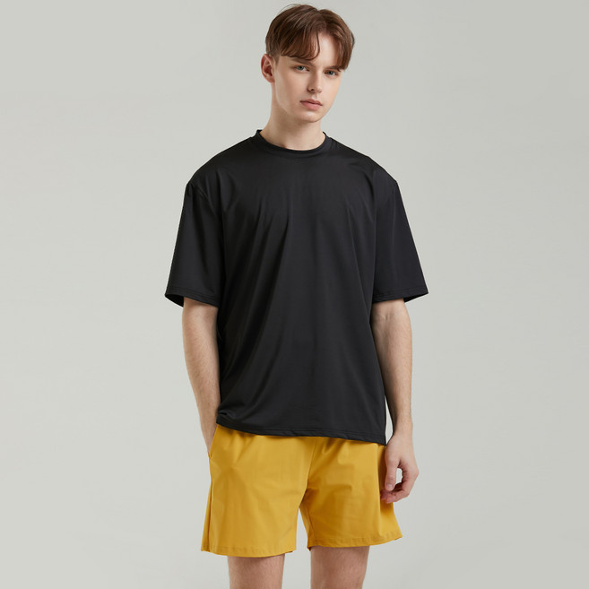 에이치머스 남성용 버뮤다 오버핏 상의 + 워터보드숏 하의 래쉬가드 세트