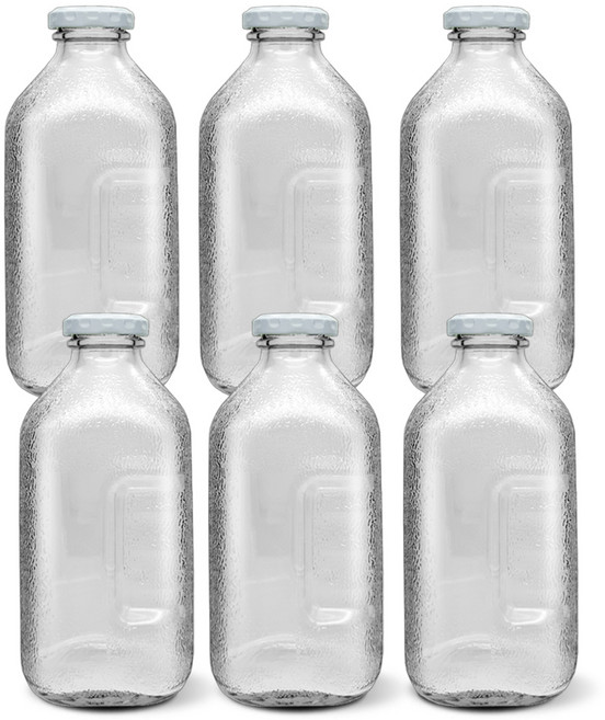 미르코리아 델몬트 주스병 화이트캡, 500ml, 6개