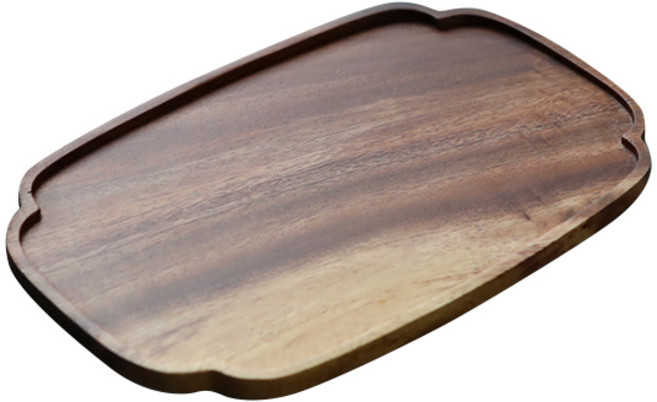 블럭마트 브라운 원목 트레이, TYPE 9, 1개
