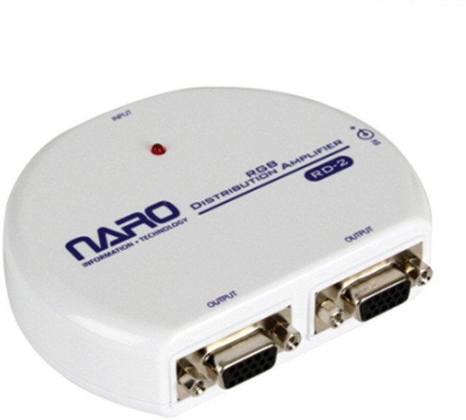 나로정보기술 초고해상도 RGB 1x2 모니터 분배기 RD-2, 혼합색상, 1개