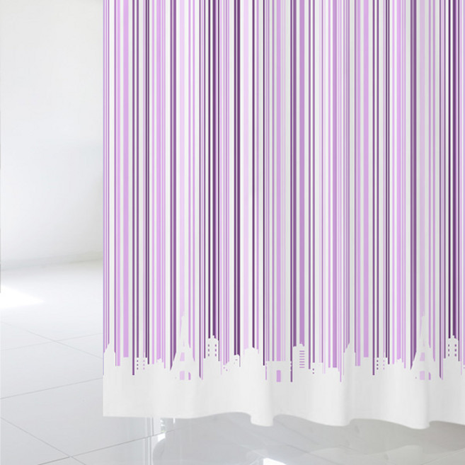 수풀 패브릭 샤워 커튼 1520 x 1880 mm sc790 + 스테인리스 고리 12p, 1세트