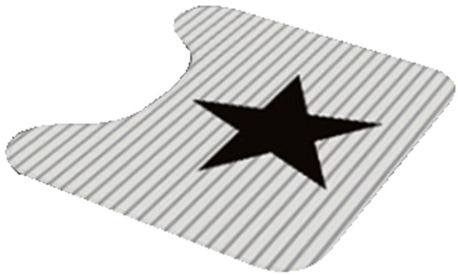 더자카 모던 일러스트 변기매트, 스타