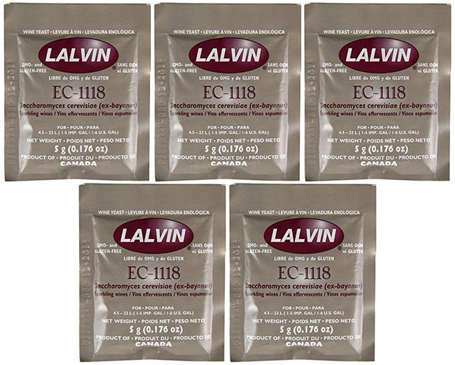 LALVIN 葡萄酒酵母, 5g, 5入