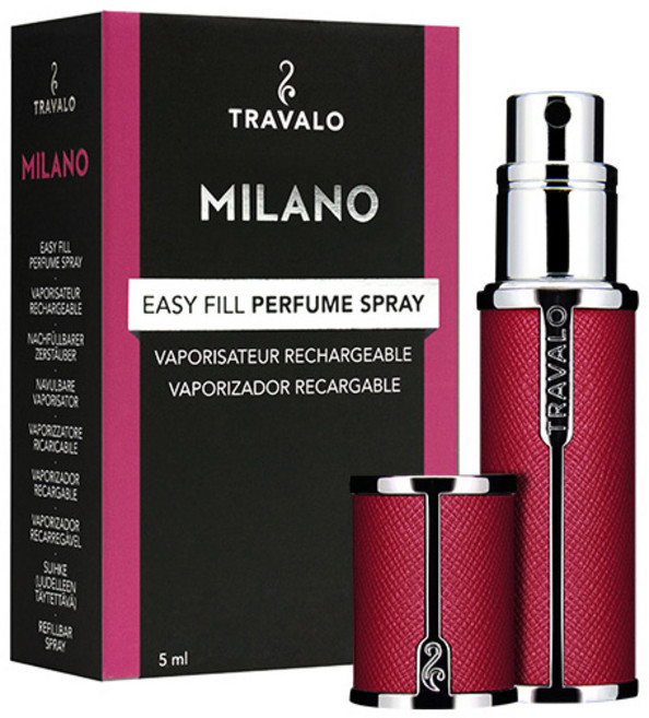 트라발로 밀라노 향수케이스 5ml, 1개, 핫핑크