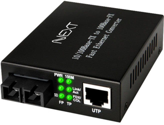 NEXTU 10/100Mbps SC型光纖媒體轉換器, NEXT-200FSCM