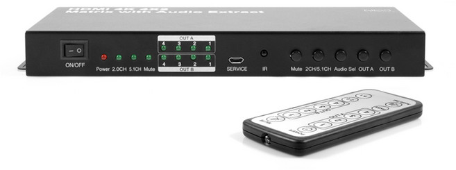 NEXTU HDMI 4x2 矩陣切換器 影像選擇器, NEXT-2405UHD-4K