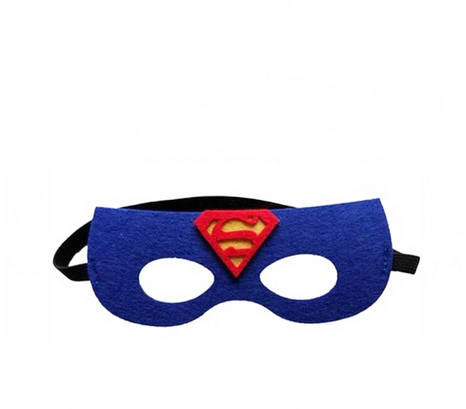파티복닷컴 할로윈 슈퍼맨 가면 free, 블루, 1개
