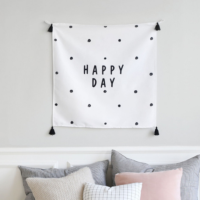 베베데코 해피데이 DTP 타슬형 바란스 가리개 커튼