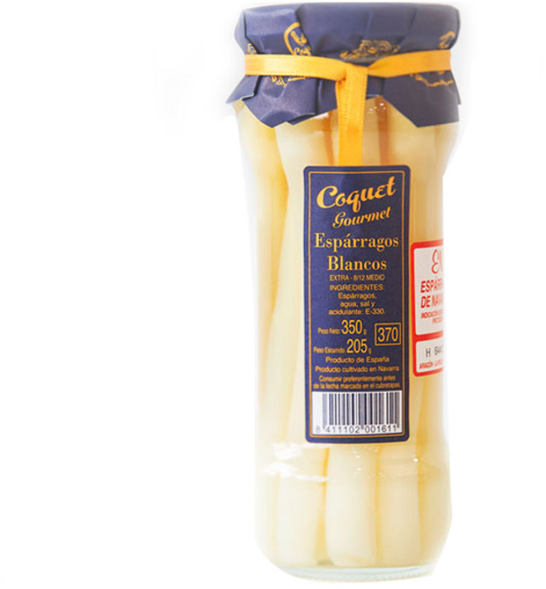 코쿠엣 화이트 아스파라거스 절임병조림, 350g, 1개