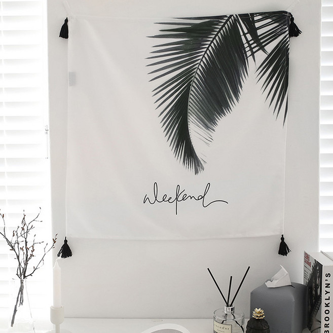 베베데코 모노위켄드 DTP 타슬형 바란스 가리개 커튼