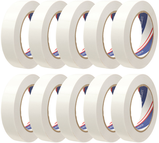대박테이프 양면 테이프 24mm x 30m, 흰색, 10개