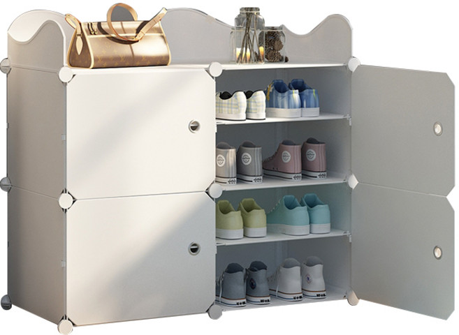 가팡 가볍고 보기좋은 신발장 선반 O 화이트, 1개