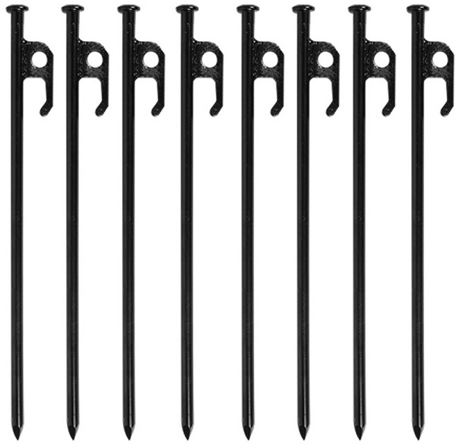 노마드 텐트용 갈고리 고강도 단조팩, 8개