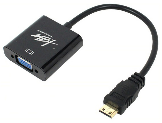 엠비에프 MINI HDMI TO VGA 컨버터, MBF-HTVMINIA, 1개