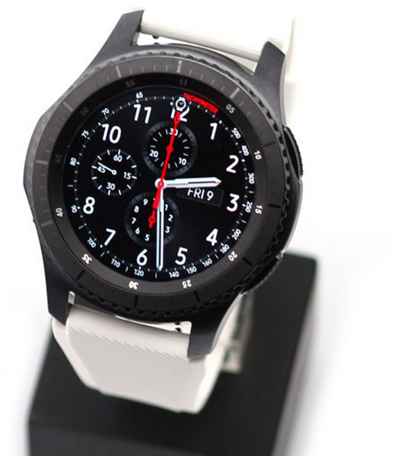 갤럭시 프론티어/기어S3/워치3 22mm 클래식 밴드 스트랩 GS3U04 (45/46mm 호환 가능) + 바내봉 2p + 교체용 툴, 화이트우레탄, 1세트