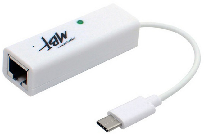 엠비에프 USB 3.1 C타입 to 기가비트 랜카드 노트북용, MBF-CLAN30WH, 1개