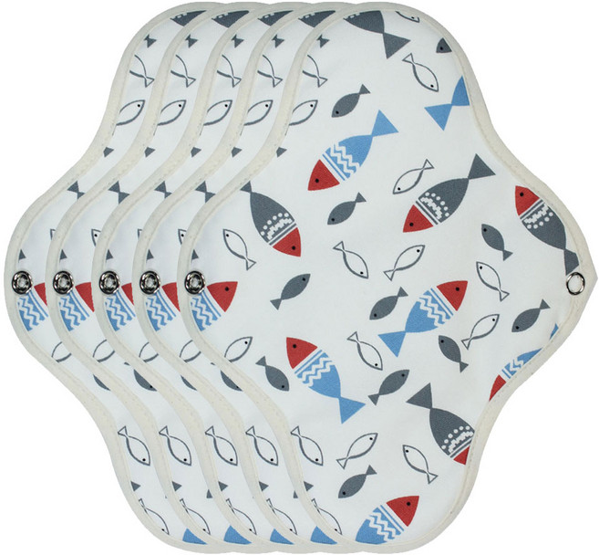 위즐리 면생리대 카모레드, 중형, 1개입, 5개