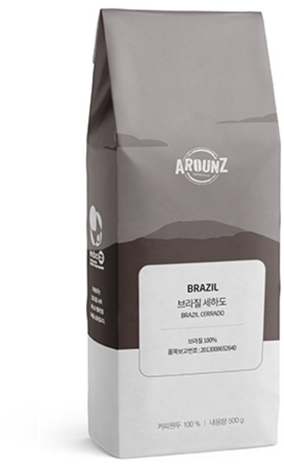 어라운지 브라질세하도 원두, 홀빈(분쇄안함), 500g, 1개
