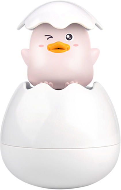 해피플레이 유아 에그샤워기 목욕놀이완구, 오리핑크, 1개