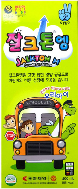 조아제약 잘크톤엠 스텝2 어린이 액상영양제, 400ml, 1개