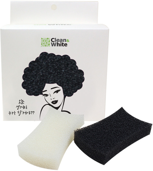 클린앤화이트 구리나노 필터 수세미 세트, 6개입, 1세트