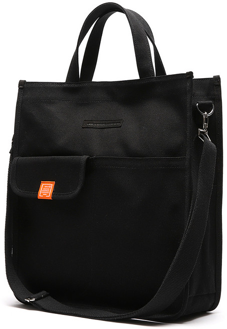 에이지그레이 남녀공용 시그니쳐 2웨이 캔버스 에코백