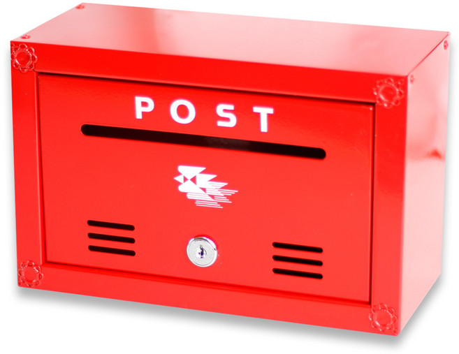 서라벌 스틸 벽걸이 우체통, 빨간색(포스트)