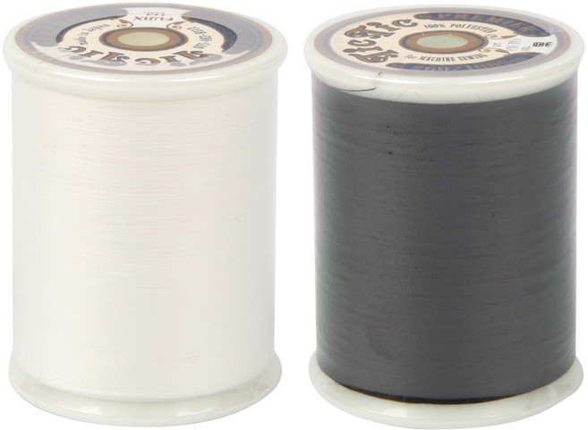 후직스 틱틱 프리미어 실 2종 x 1000m 세트, 화이트, 블랙, 1개