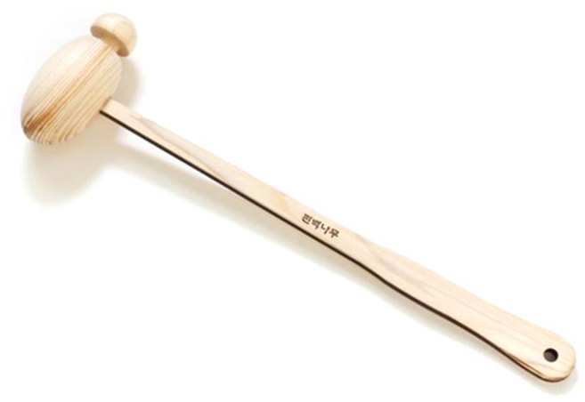 JJun 扁柏木按摩槌, 1個, 混色