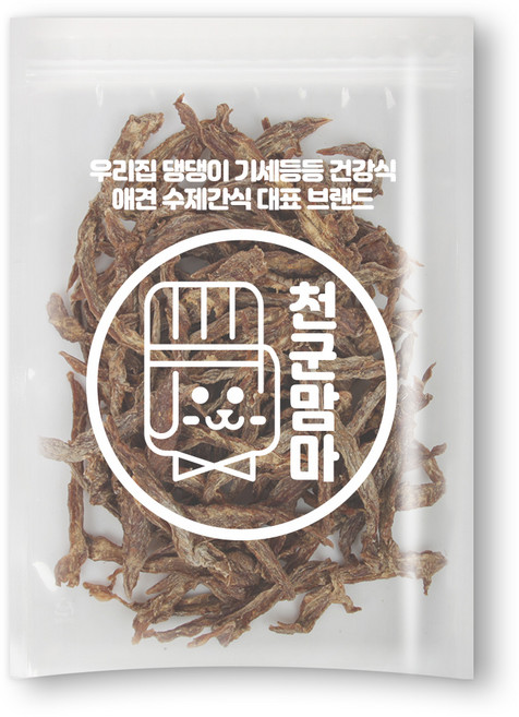 천군맘마 강아지 수제 건조간식, 오리안심, 300g, 1개