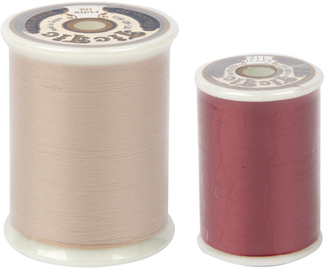 후직스 틱틱 프리미어 인형전용 재봉실 1000m + 20m, 1000m(베이지), 20m(버건디), 1개